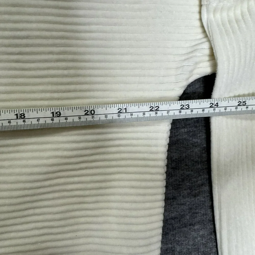 Madewell Texture‎ Thread Womens Ribbed Turtleneck Sweater Medium White Soft